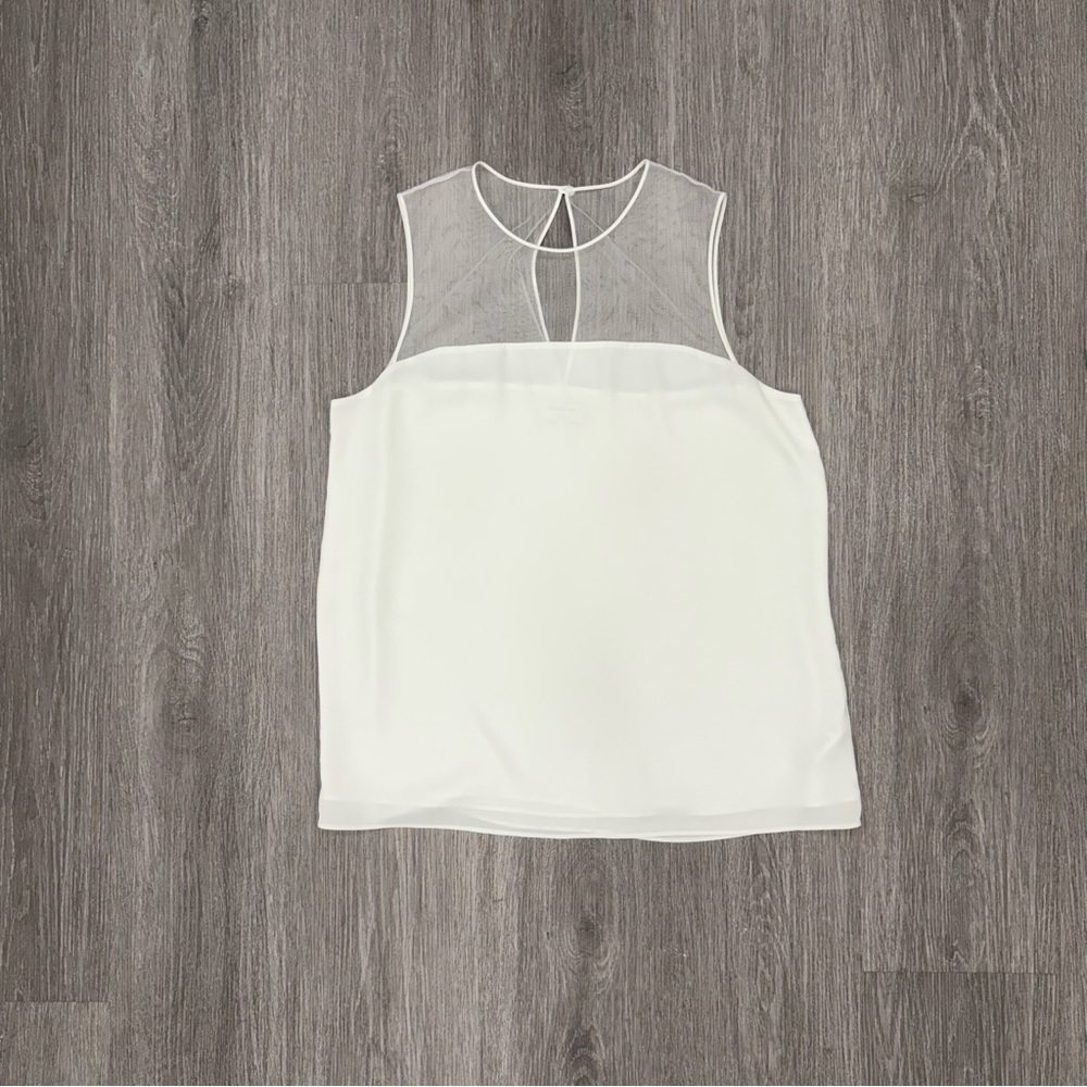 Babaton by Aritzia White Mesh Blouse